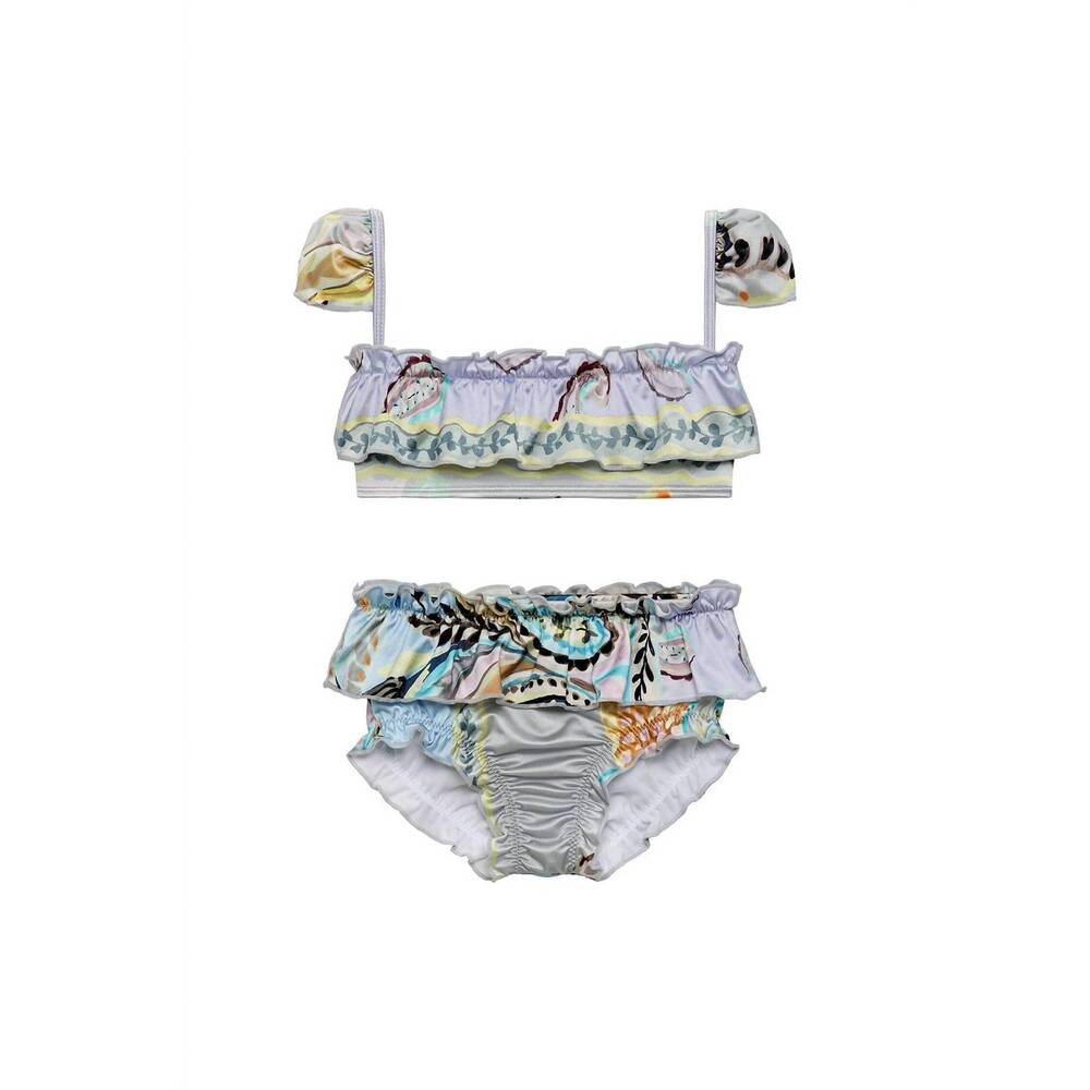 NEW MONTCE girl's mini cabana bikini set in st. barths floral